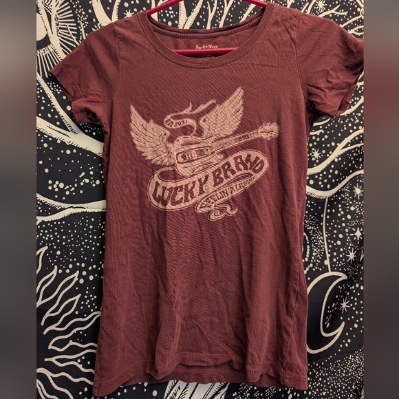 Women's Lucky Brand xs rocker Tshirt - Picture 3 of 5